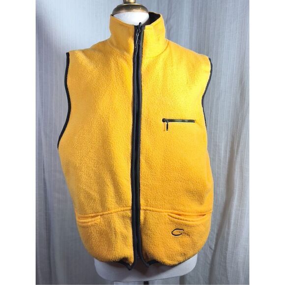 Retro Catalina Reversible Yellow Gold Outdoor Vest - Size XL - Picture 1 of 6